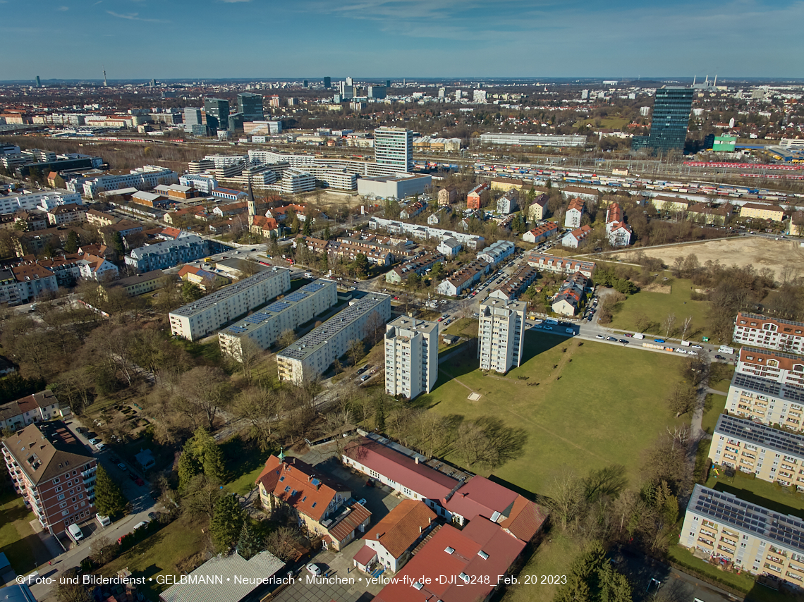 20.02.2023 - Copterfotos und Luftbilder von Berg am Laim